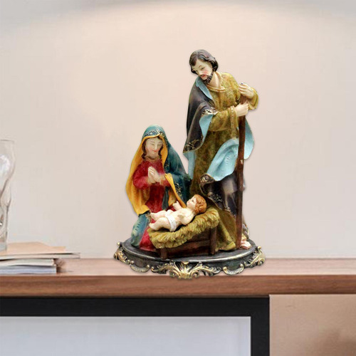 Figuras De Natividad El 14x11.5x21cm Como Se Describe