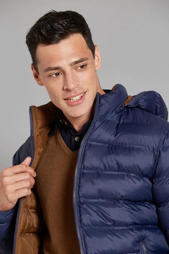 Campera Devre Inflada Reversible Con Capucha 01d000117001
