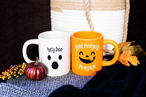 Juego De Tazas De Halloween Diseño Multi Colores