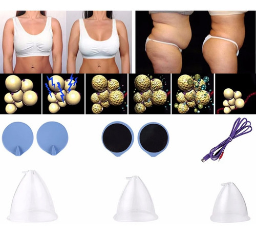 Imagen 7 de 10 de Electroestimulador Vacuum Infrarrojo Muscular Gluteos Senos