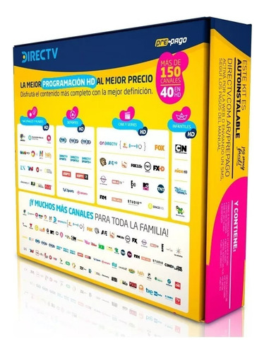 Antena Directv Hd Prepago Sin Abono Kit Autoinstalable 46 Cm
