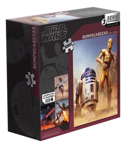 Rompecabezas Clasico Coleccionable Star Wars C3po R2d2