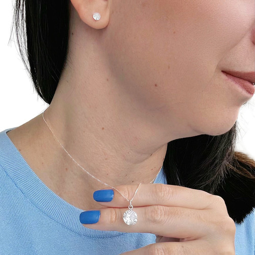 Presente Colar Feminino + Brincos Noiva Namorada Esposa