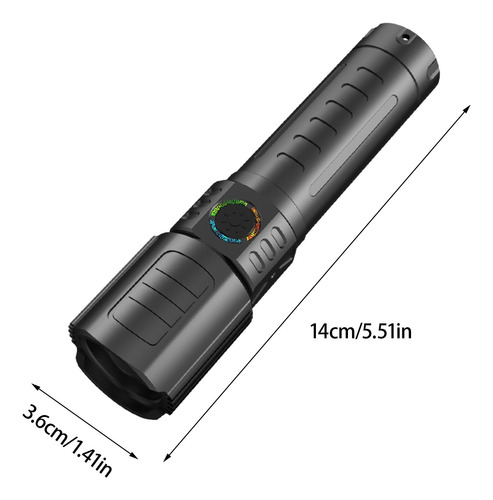 Linterna Led En Forma De X, Luz Fuerte, Recargable, Para Ext