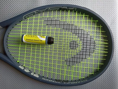 Tinta Para Pintar Cuerdas De Raqueta De Tenis Stencil Negra