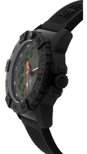 Reloj Luminox Nave Sea 3517 para hombre con 2 pulseras, color verde y negro, color del bisel negro, color de fondo verde
