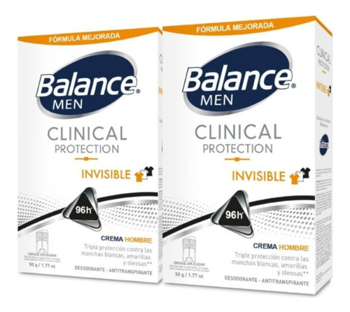Desodorante Balance Crema Clinical Invisible Hombre
