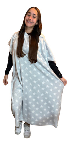 Poncho De Polar Soft Maxi Vestido Unisex - Estilo Y Confort