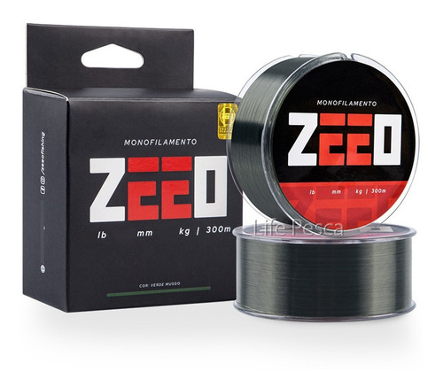 Linha Monofilamento Zeeo 0,21mm 6,0lb/2,9kg (300 Metros)