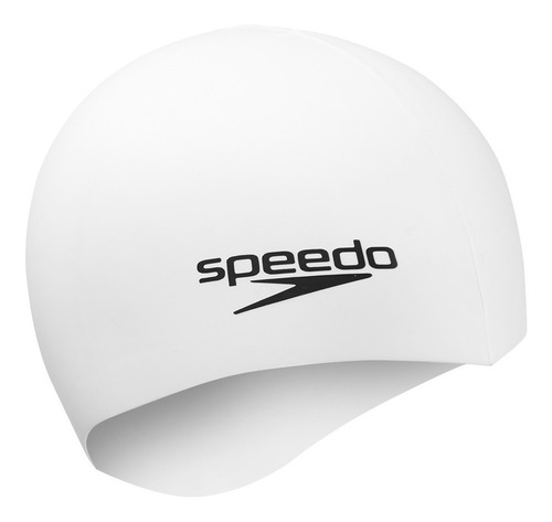 Speedo Gorra De Natación Con Ajuste Elastomérico Adulto Color Blanco Diseño de la tela Blanco Talla Unitalla