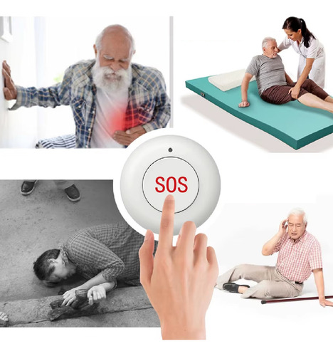 Botón Emergencia S.o.s Pánico Pacientes 5 Unidades 433mhz