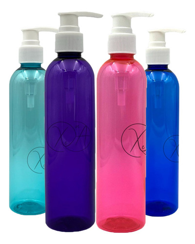 Envases Botellas 250 Ml Plastico Colores Dosificador X 50 Pz