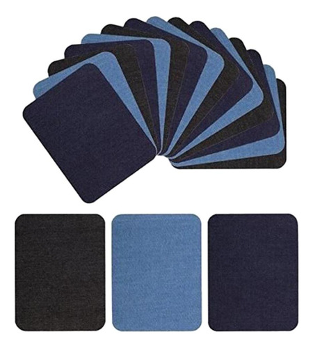 2 X 18 Parches De Mezclilla Autoadhesivos Para Planchar En