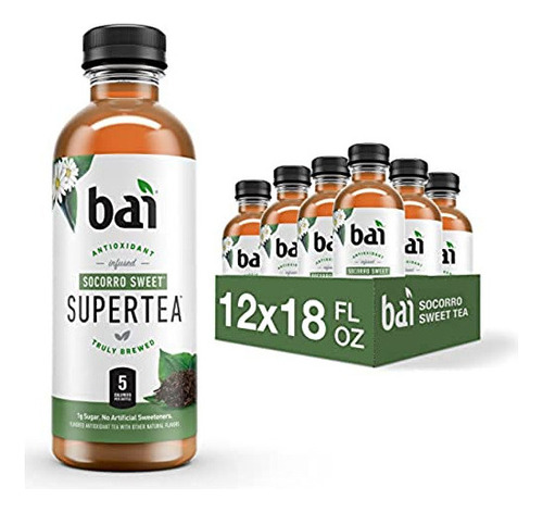 Bai Iced Tea, Socorro Sweet, Superté Con Infusión De Antioxi
