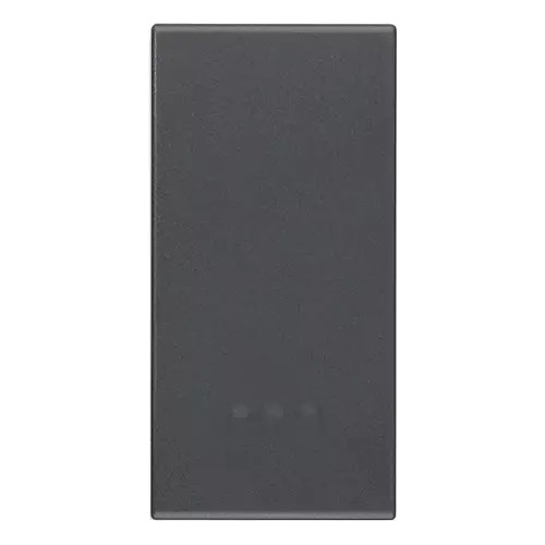 Tecla Iluminable Intercambiable 1 Modulo Gris Eikon Vimar