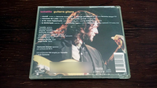 Tomatito - Guitarra Gitana * Cd Muy Buen Estado * Ind. Arg. Estándar (Usado)