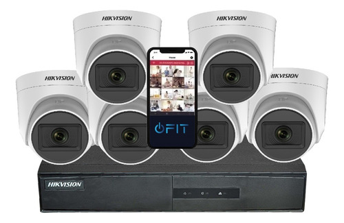 Camara Seguridad Kit Hikvision Dvr 7216 Full 1080 + 6 Domos