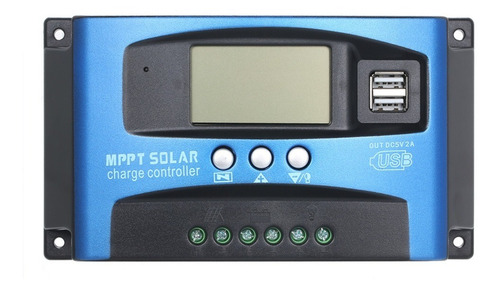 100a Mppt Controlador De Carga Solar Pantalla Usb Doble