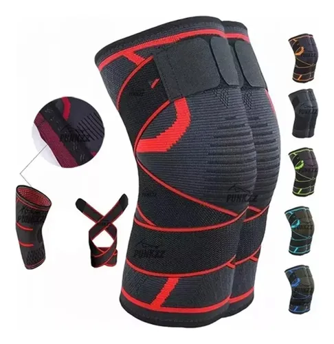 De 1 Par Rodilleras Elásticas Deportivas Compresion Para Gym