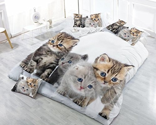 Fundas Para Edredones - Longji Children 3d Cats Pattern(ther