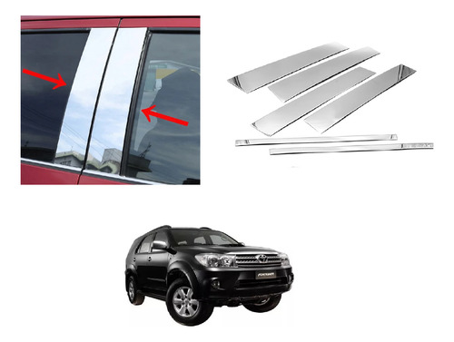 Platinas Parales Pilares Lujos Cromados Latelares Fortuner
