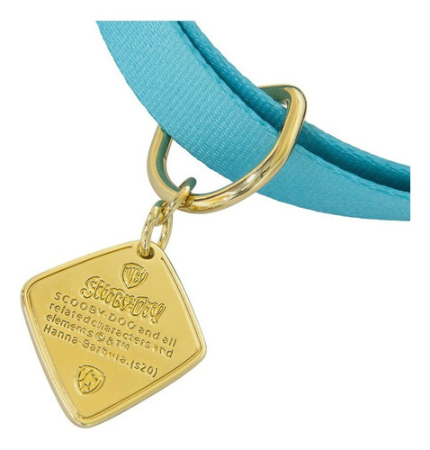 Coleira Para Cachorro Freefaro Scooby Doo C/ Guia Licenciado Cor Azul-celeste Scooby-doo