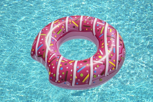 Imagen 4 de 10 de Dona Inflable Salvavidas Pileta + Parches 107 Cm Bestway