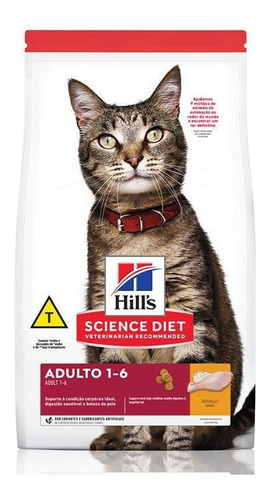 Ração Hill's Science Diet Felinos P/ Gatos Adultos 1kg 