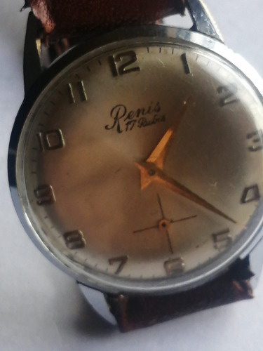 Reloj Renis A Cuerda Vintage 17 Rubíes.. Funcionando (Usado)