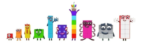 20 Llaveros Personalizados Personajes Mayoreo Numberblock 