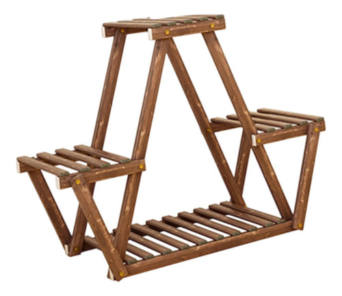 Soporte De Madera Para , Expositor De Flores, Rústico,