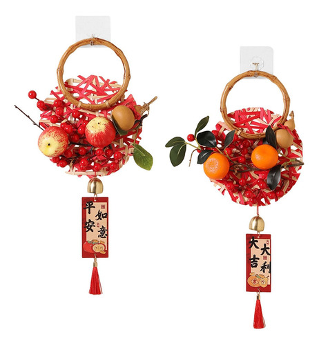 2 Piezas De Decoración Colgante Del Año Chino Estilo A