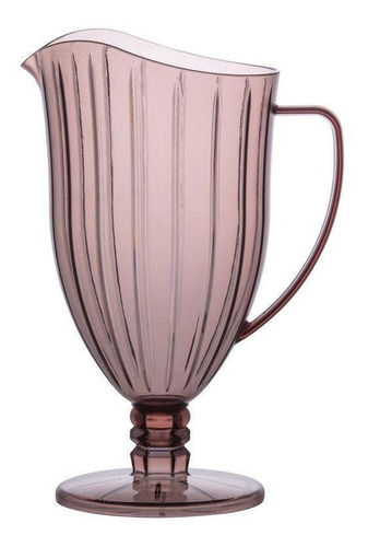 Set de tarros acrílicos Liv de 1,6 l y 6 vasos de acrílico de 350 ml, color violeta