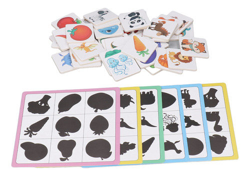 Juguete Para Combinar Sombras Para Niños Pequeños, Tarjetas