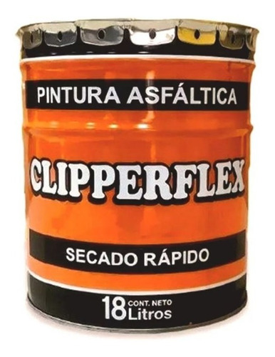 Pintura Asfaltica Clipperflex Base Solvente 18 Litros