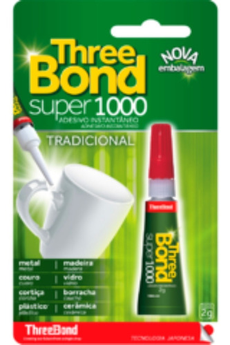 Super Bonder Three Bond 2 Gr Extra Forte Adesivo Instantâneo