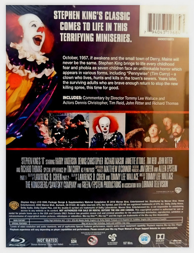 Eso It 1990 Stephen King Steelbook Pelicula Blu-ray