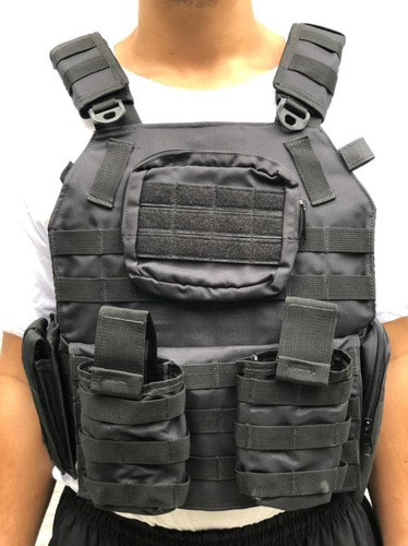 Colete Modular Tático Plate Com Camelback