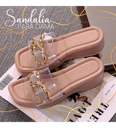 Sandalia Dama Camel 22/25 Paquete Con 6 Pares