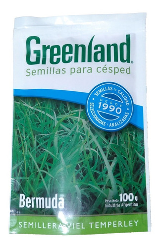 Semillas De Bermuda Cesped Greenland 100 Gr Importadas