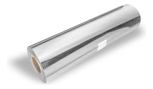 Rollo Plateado De 215mm X 122mt Para Hot Stamping Digital
