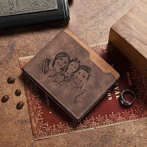 Billeteras Personalizadas Para Hombres Con Foto Y Nombre, Bi