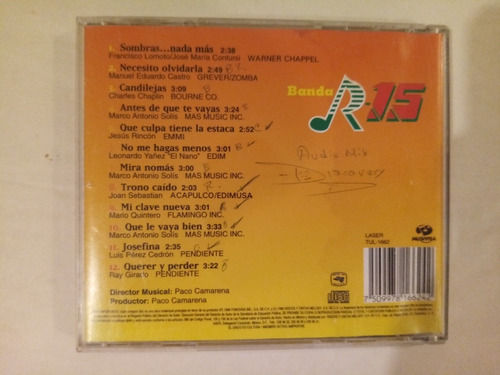 Cd Banda R-15 La Poderosa Y Cd Banda Maguey T. Caña (Usado)