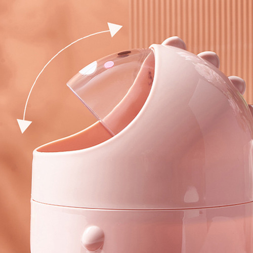 Cubo De Almacenamiento De Escritorio Rosa, Bote De Basura Mu