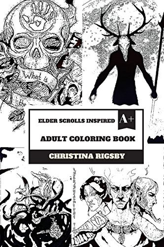 Elder Scrolls Inspired Adult Coloring Book Oblivion And Skyr