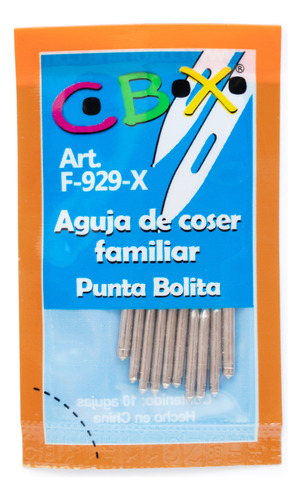 Agujas Maquina Familiar Recta Cbx Punta Bolita X Paquete