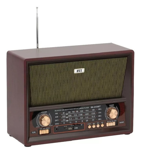 Radio Retro Bluetooth Recargable Irt Retro02 - Electromundo