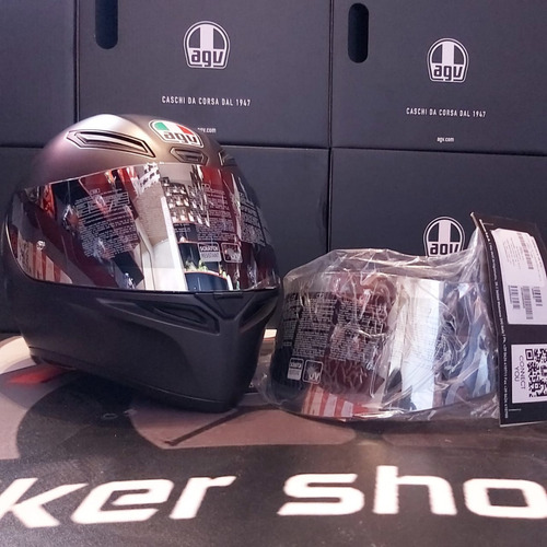 Imagen 8 de 9 de Mica Cromo Para Casco Agv K1 Y K3 Originales