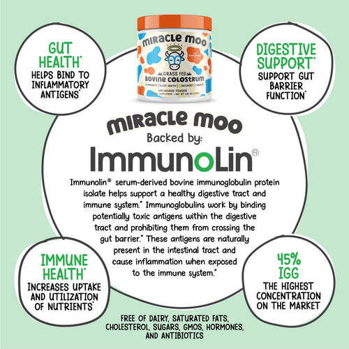 Suplemento de colostro bovino Miracle Moo