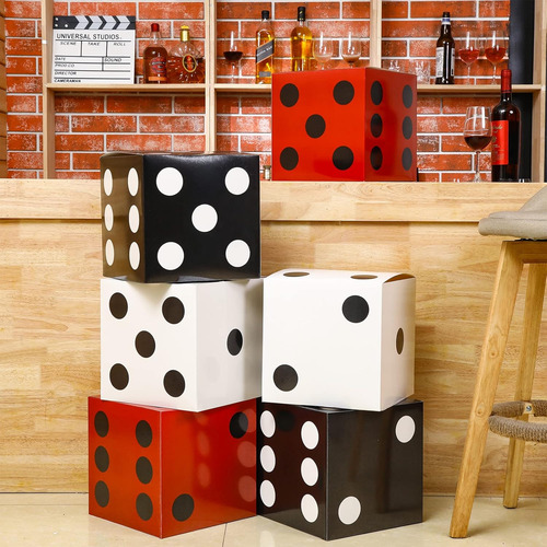 Tinlade 6 Piezas Grandes Dados De Casino Cajas 11 En ...